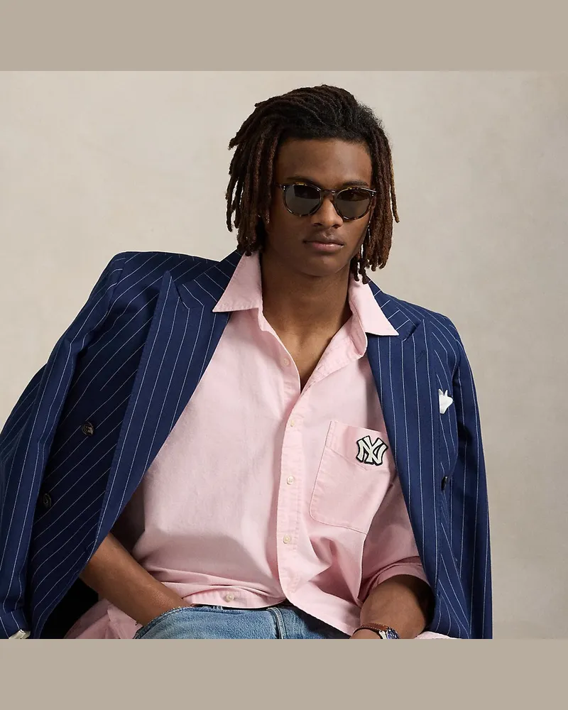 Ralph Lauren Big-Fit Shirt Polo  Ralph Lauren Lauren Yankees Pink