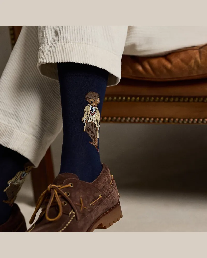 Ralph Lauren 3er-Pack Anzugsocken mit Polo Bear Green