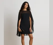 Cape-Cocktailkleid aus Georgette