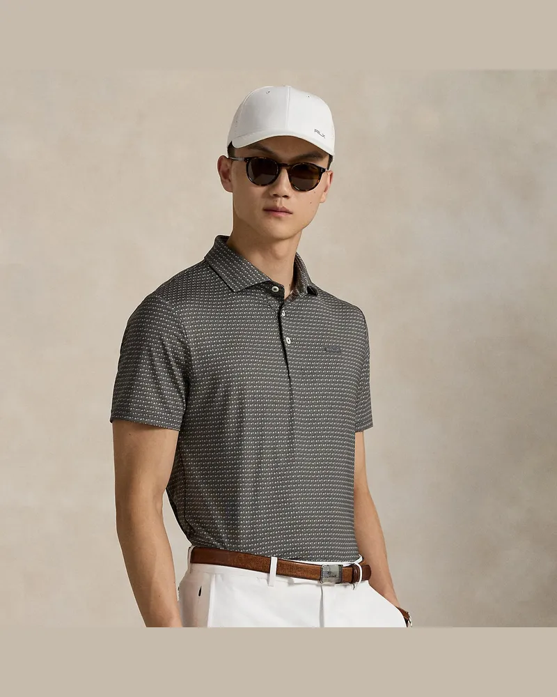 Ralph Lauren Tailored-Fit Performance-Poloshirt Grey