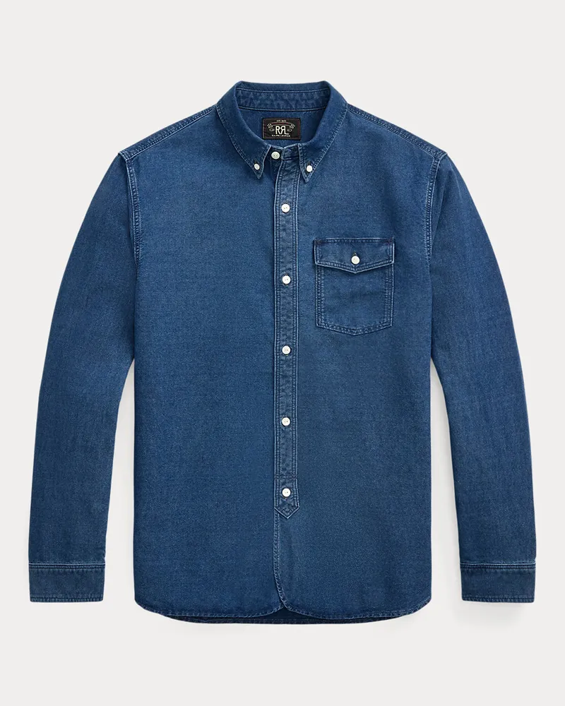 Ralph Lauren Oxford-Arbeitshemd in Indigo Blue