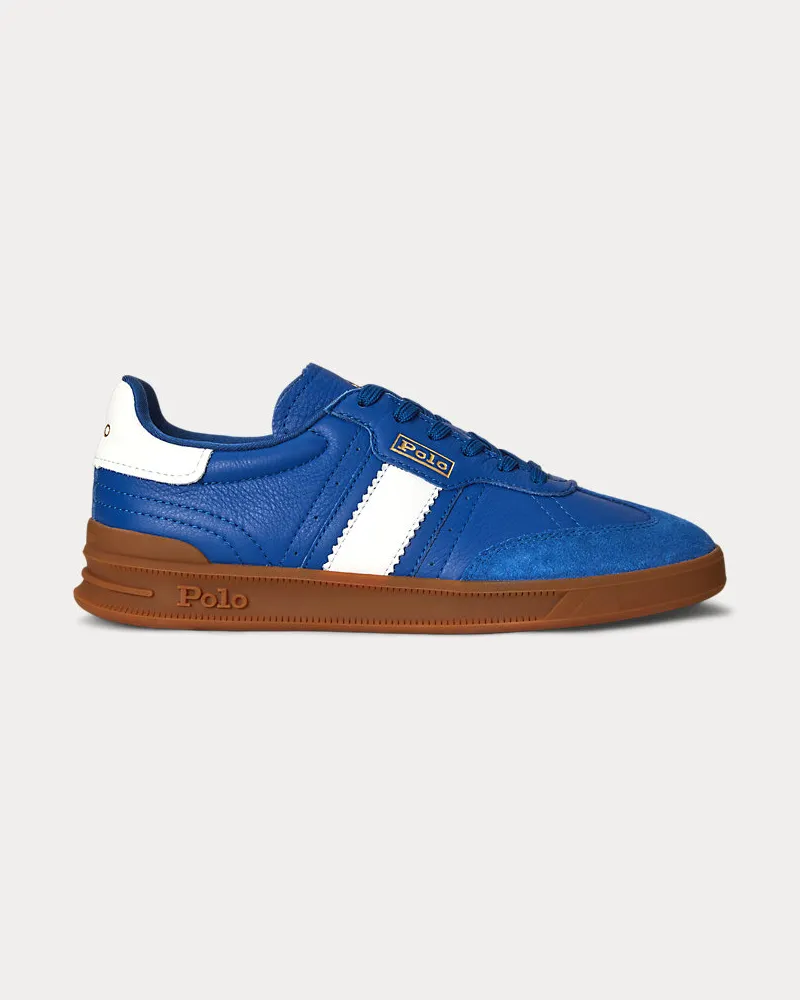 Ralph Lauren Sneaker Heritage Aera aus Wildleder Blue