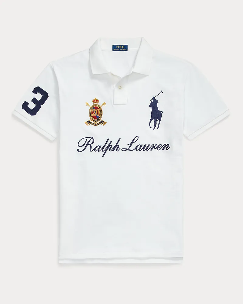 Ralph Lauren Jubiläums-Poloshirt mit Big Pony White