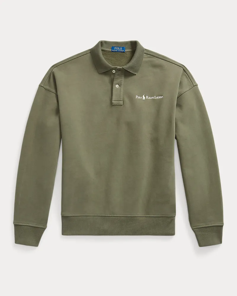 Ralph Lauren Relaxed-Fit Logo-Sweatshirt mit Kragen Green