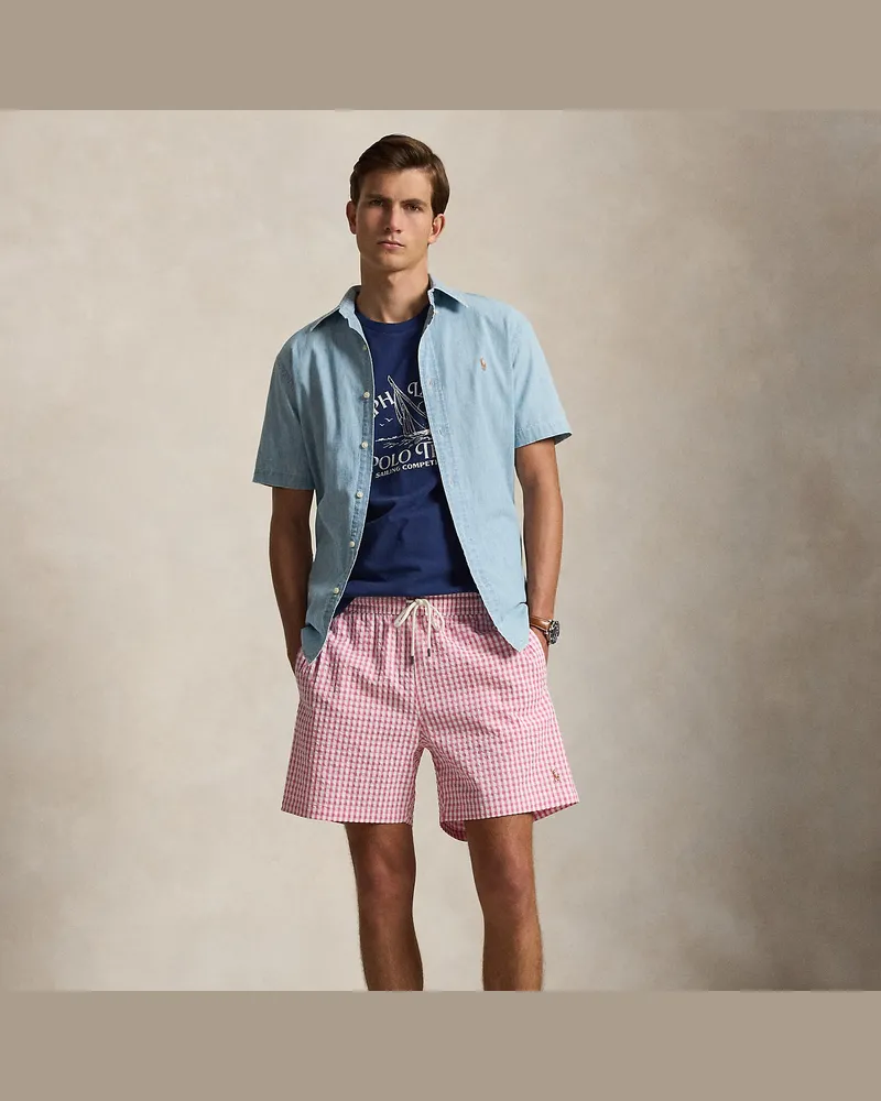 Ralph Lauren Klassische Badeshorts Traveler Pink