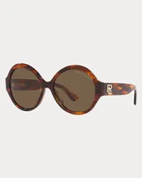 Ralph Lauren Runde Sonnenbrille RL Farrah Brown