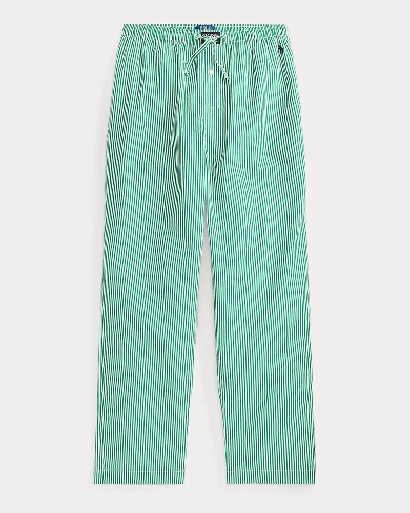 Ralph Lauren Baumwollpyjamahose mit Polo Bear Green