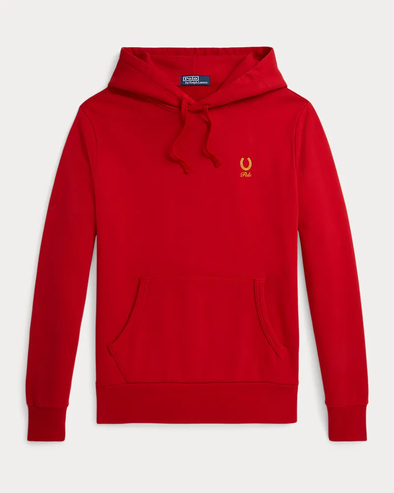 Ralph Lauren Kapuzenpullover aus Loopback-Fleece Red