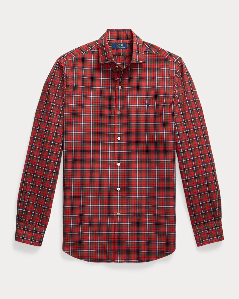 Ralph Lauren Custom-Fit Karohemd aus Twill Red