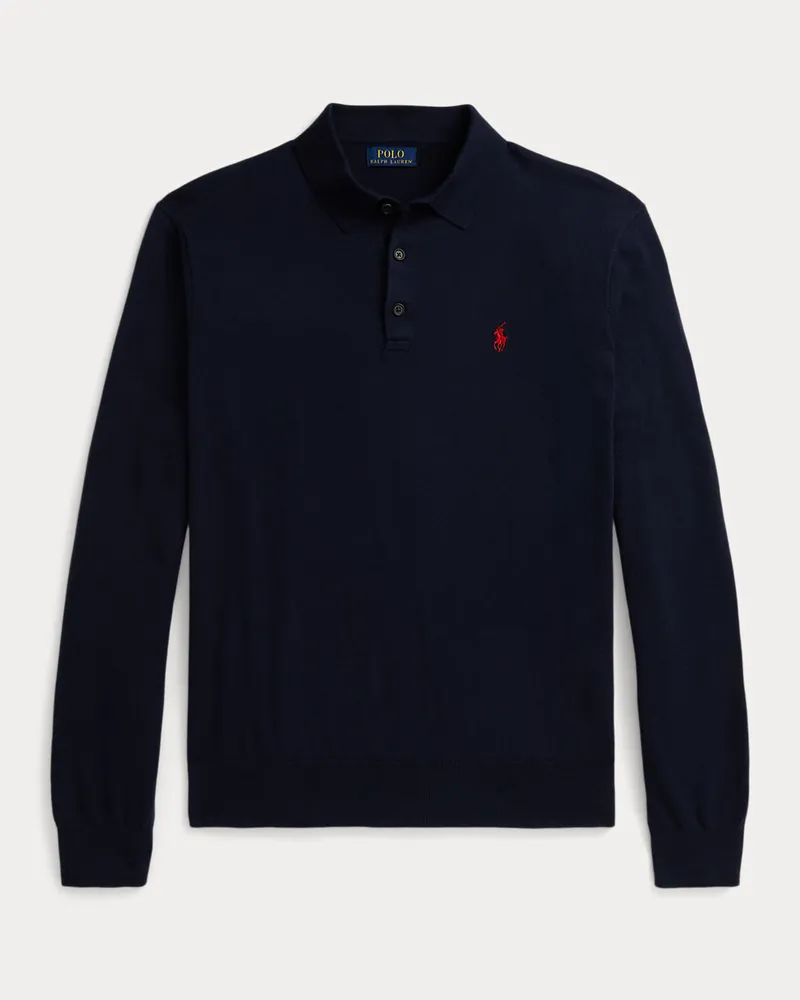 Ralph Lauren Polo-Pullover aus Baumwolle Blue
