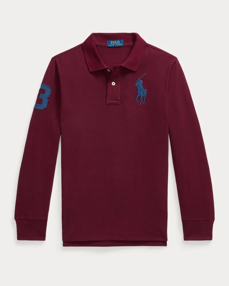 Ralph Lauren Baumwollpiqué-Poloshirt mit Big Pony Red