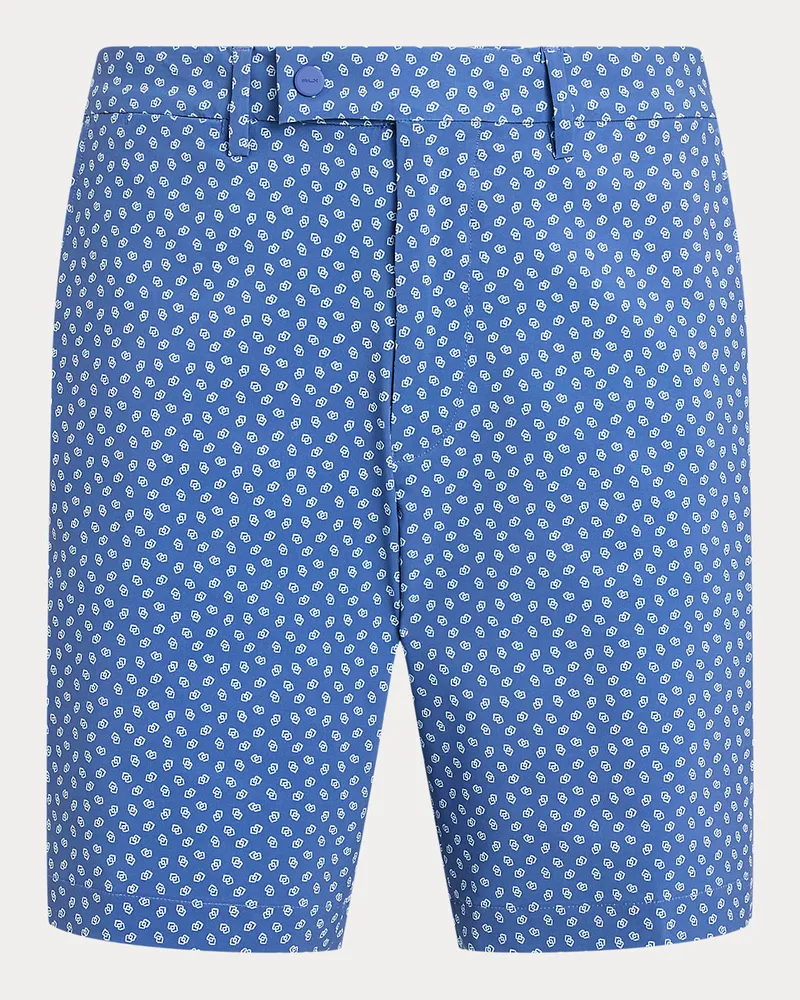 Ralph Lauren Tailored-Fit Stretch-Shorts mit Druck Blue
