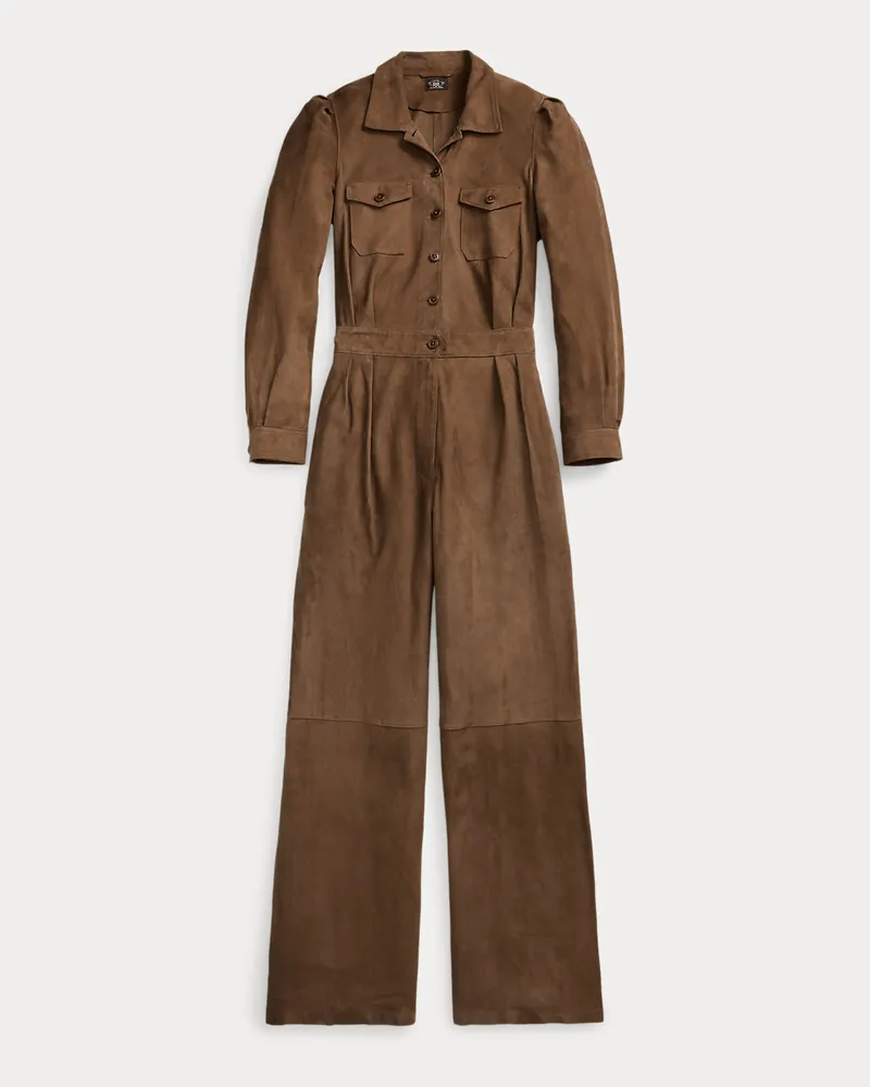 Ralph Lauren Wildlederoverall Brown