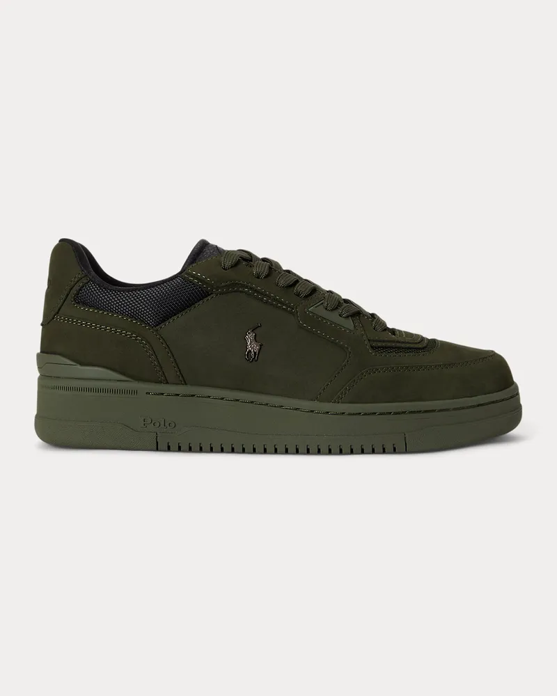 Ralph Lauren Sneaker Open Masters mit Nubukbahnen Green