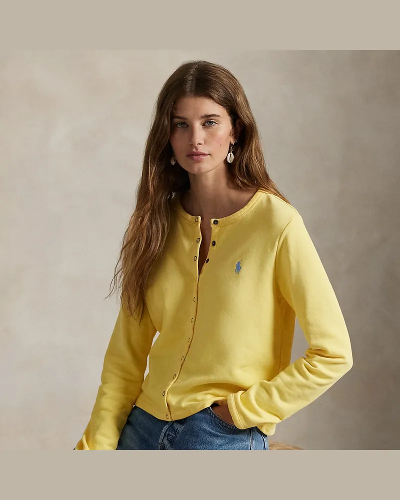 Ralph Lauren Strickjacke aus French-Terry Yellow
