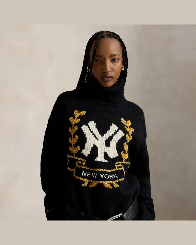 Ralph Lauren Pullover Polo  Ralph Lauren Lauren Yankees Black