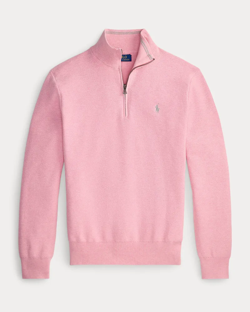 Ralph Lauren Pullover aus Baumwollpiqué Pink