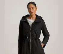 Kapuzen-Steppjacke mit Schornsteinkragen