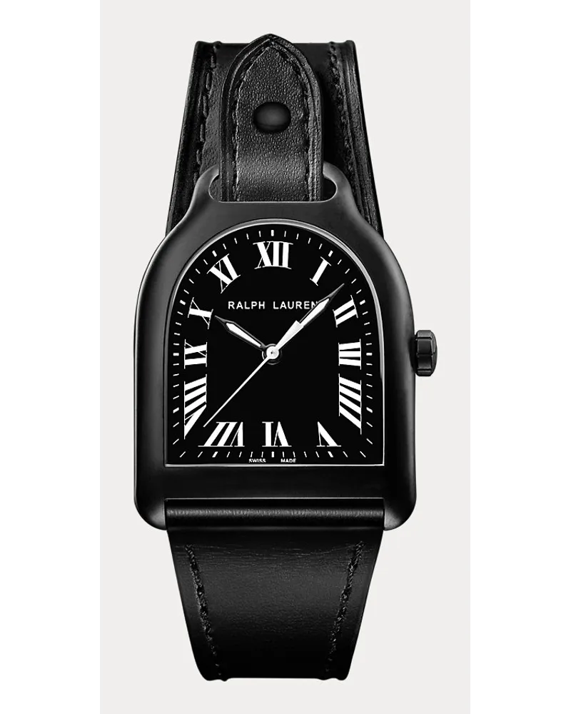 Ralph Lauren MittelgroßE Armbanduhr Aus Pvd Edelstahl Black