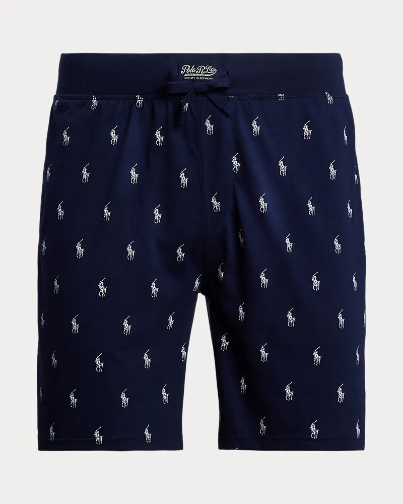 Ralph Lauren Slim-Fit Schlafshorts mit Polo Pony Blue