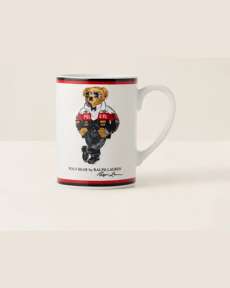 Ralph Lauren Home Keramiktasse mit Holiday Polo Bear White