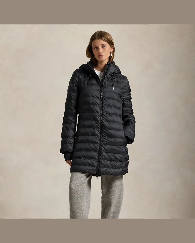 Ralph Lauren Wandelbarer Steppmantel Black