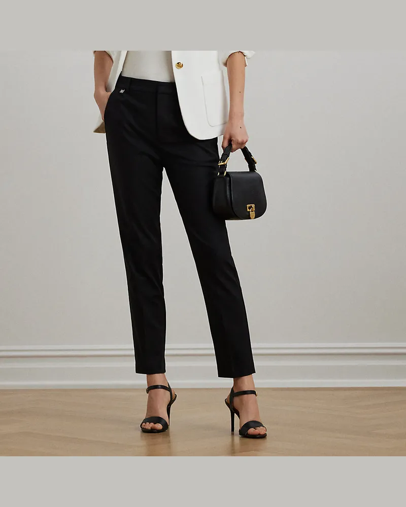 Ralph Lauren Hose aus beidseitigem Baumwollstretch Black