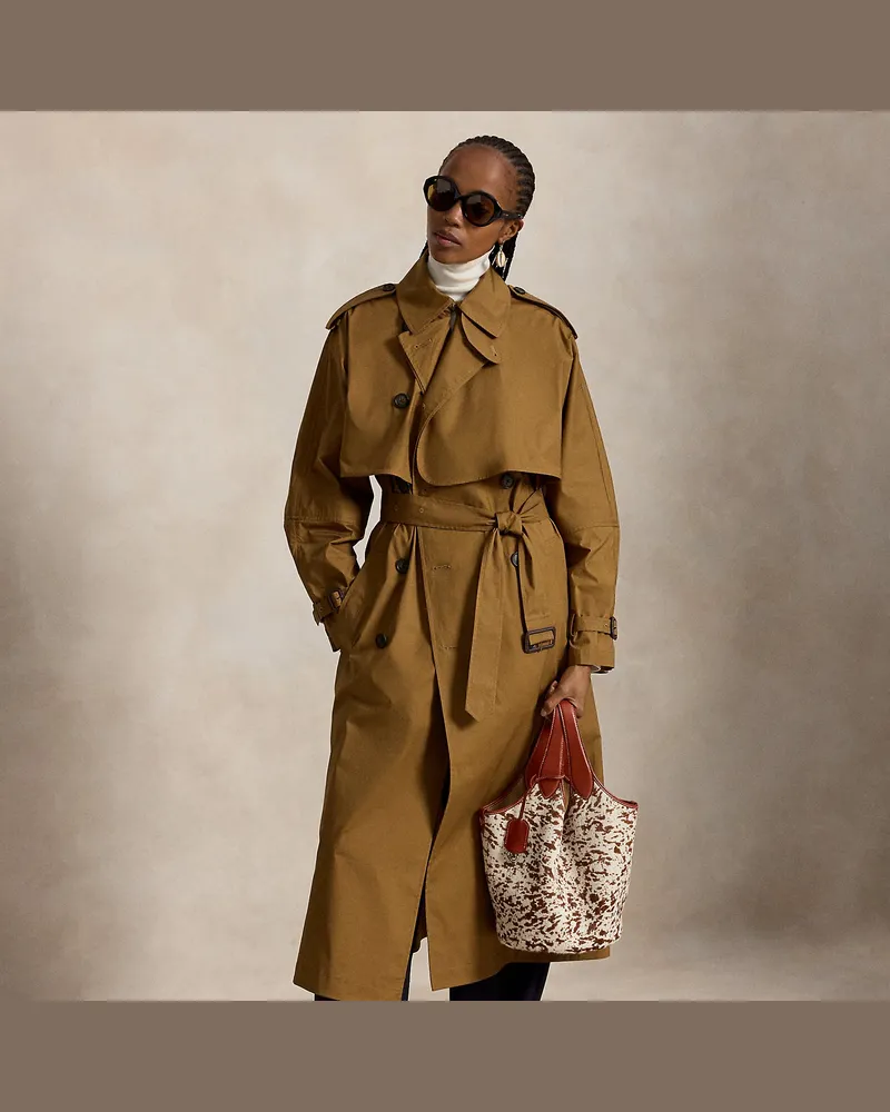 Ralph Lauren Trenchcoat mit Cape Brown