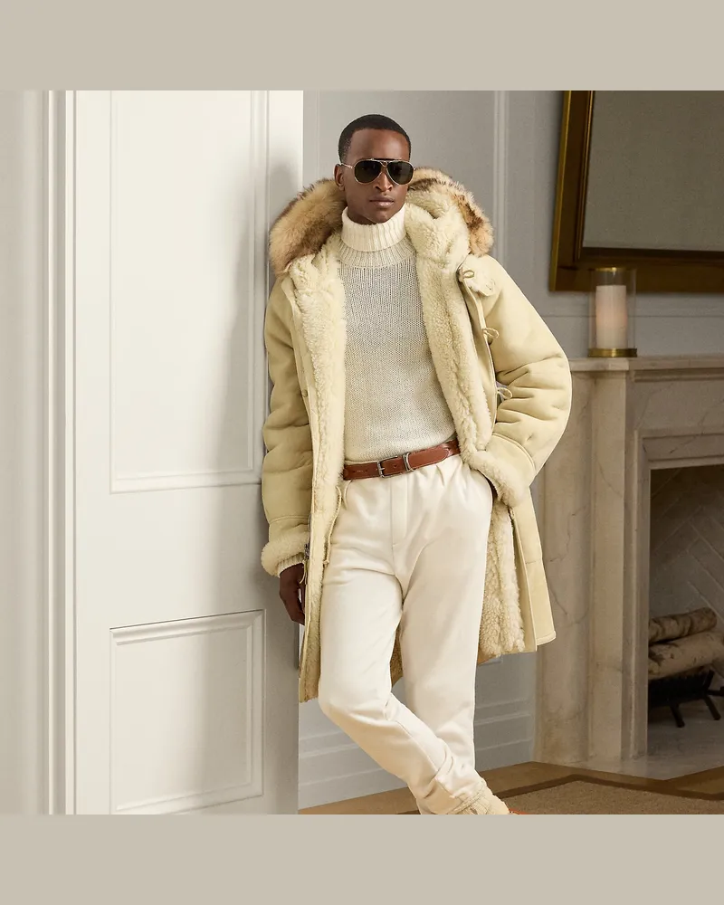 Ralph Lauren Parka aus Lammfell Cream