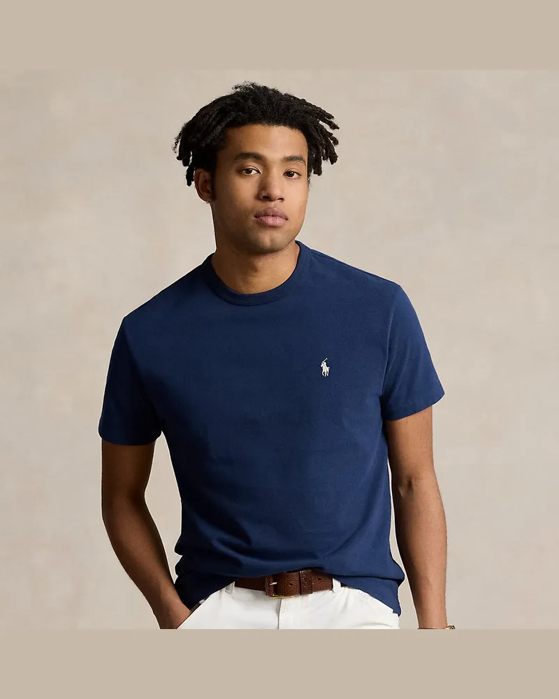 Ralph Lauren Classic-Fit Rundhals-T-Shirt aus Jersey Blue