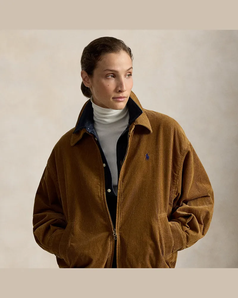 Ralph Lauren Jacke aus Kordsamt Tan