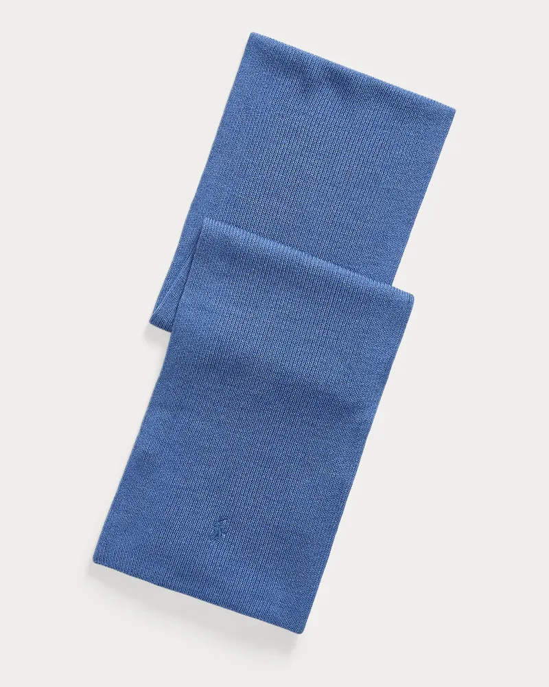 Ralph Lauren Wollschal mit Pony Blue