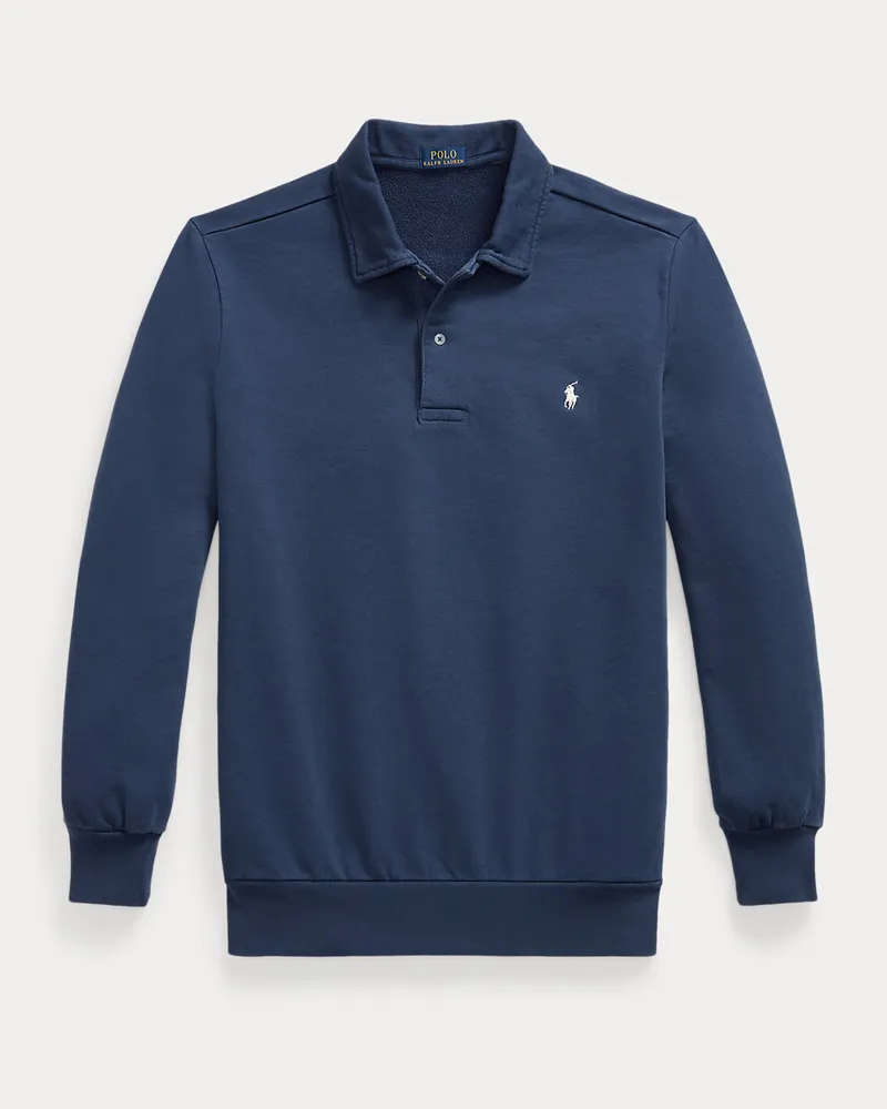 Ralph Lauren Große Größen - Loopback-Fleece-Sweatshirt mit Kragen Blue