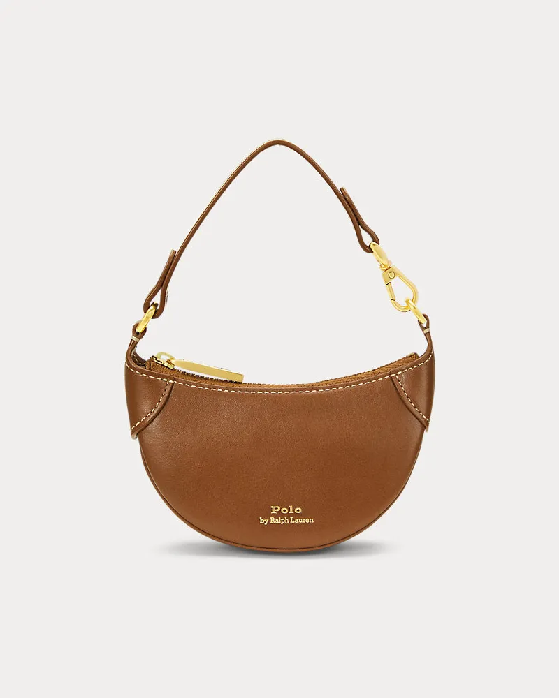 Ralph Lauren Kartenetui Polo ID aus Leder Brown