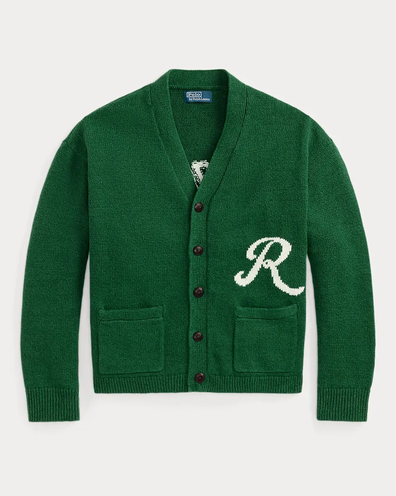 Ralph Lauren Die Strickjacke  Ralph Lauren mit Logo Green