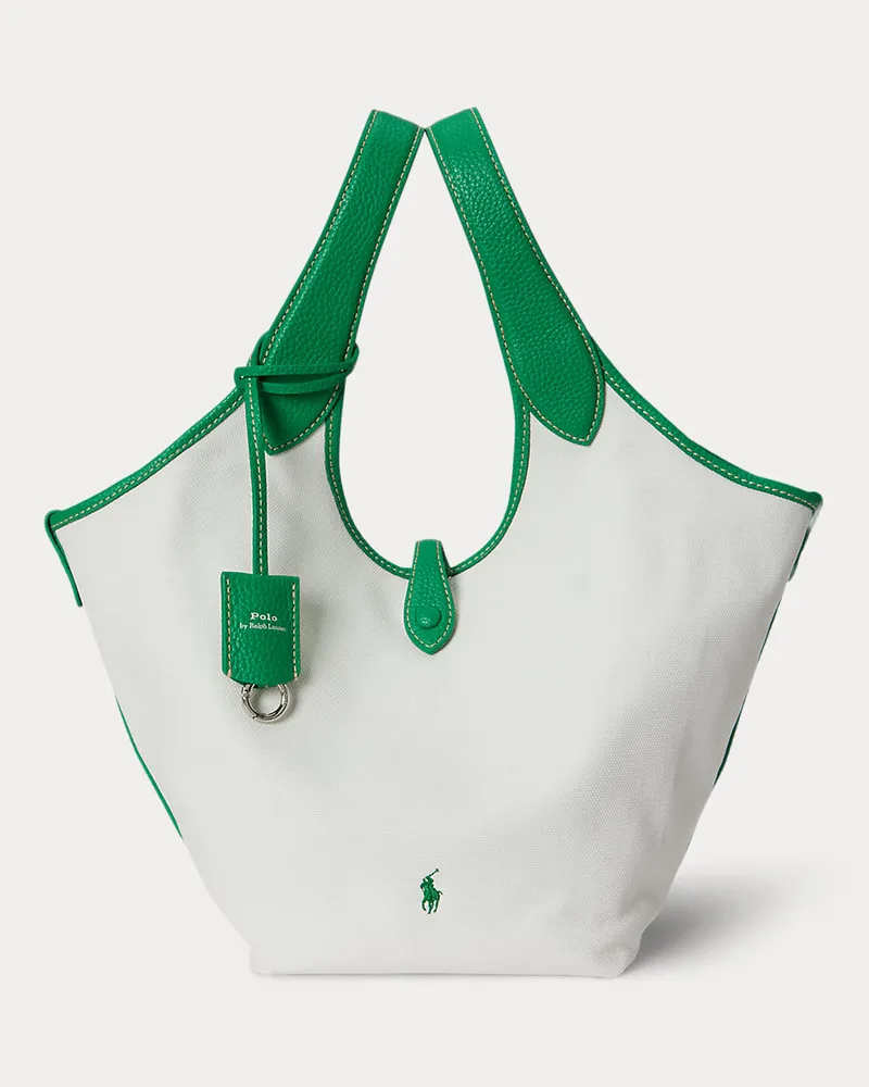 Ralph Lauren Segeltuch-Tragetasche Polo Play White