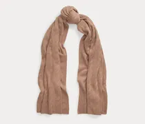 Kaschmirschal mit Zopfmuster