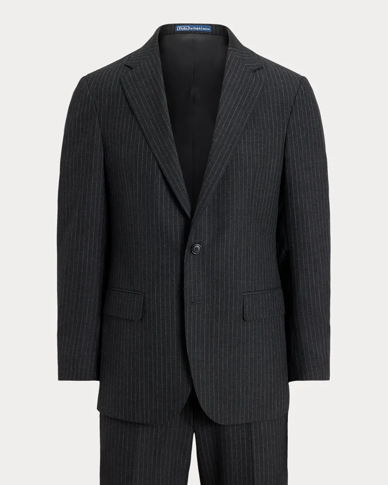 Ralph Lauren Tailored-Fit Polo-Nadelstreifenanzug Grey