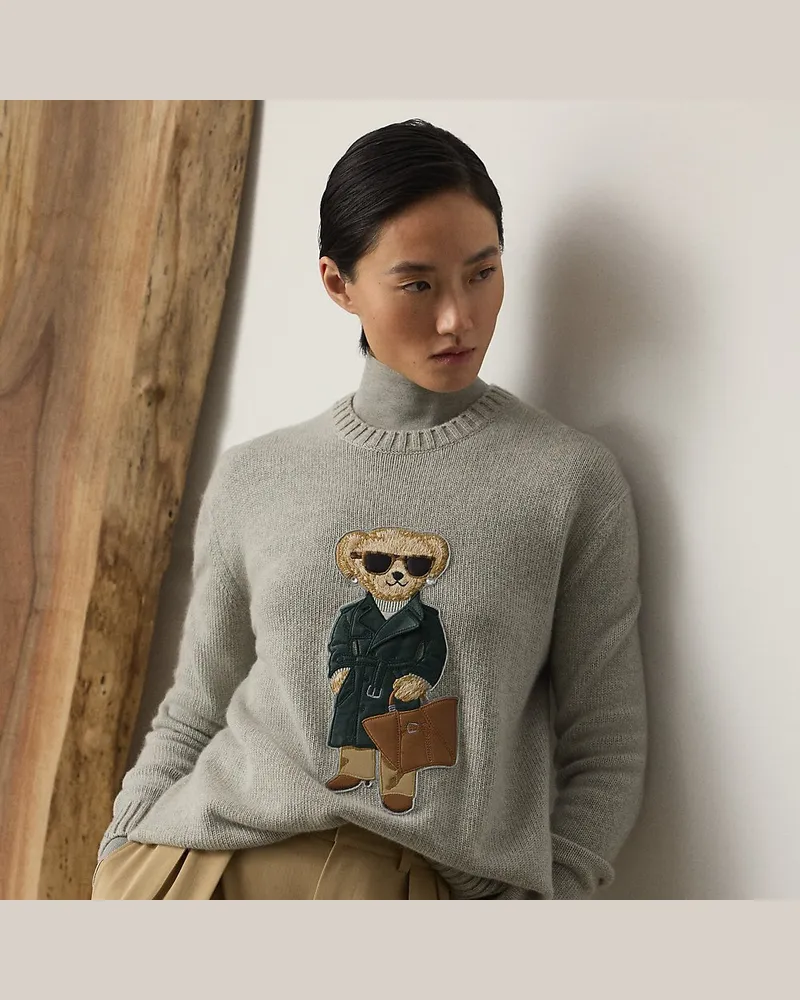 Ralph Lauren Pullover mit Racing Green Trench Bear Grey