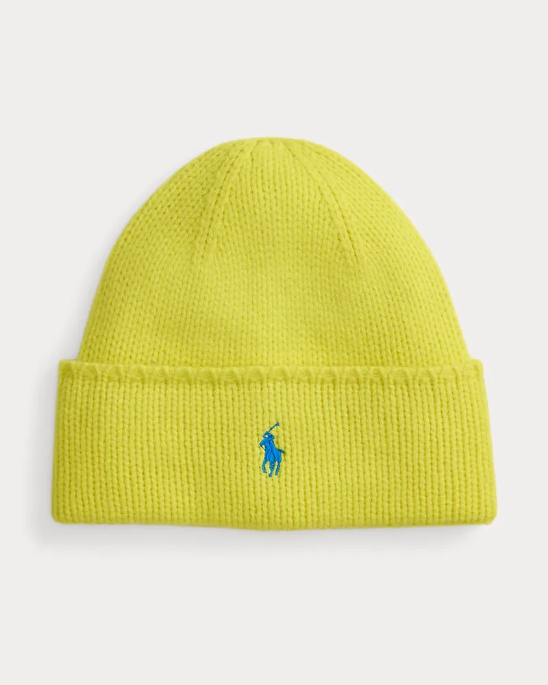 Ralph Lauren Strickmütze aus Wolle Yellow