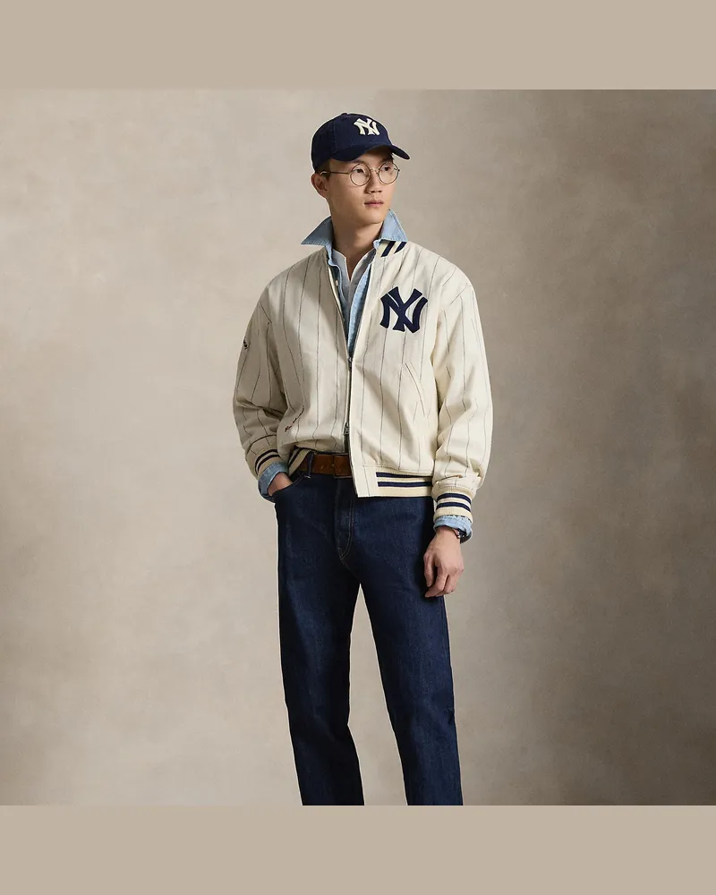 Ralph Lauren Yankees-Jacke von Polo  Ralph Lauren Lauren Cream