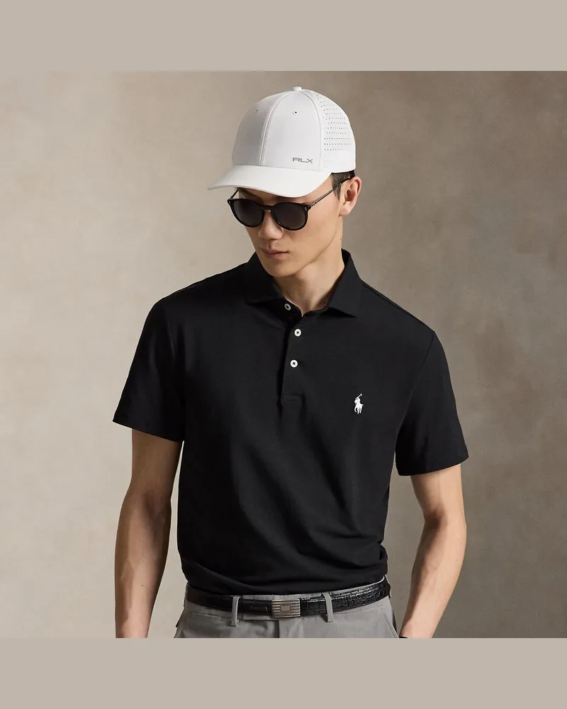 Ralph Lauren Tailored-Fit Performance-Poloshirt Black