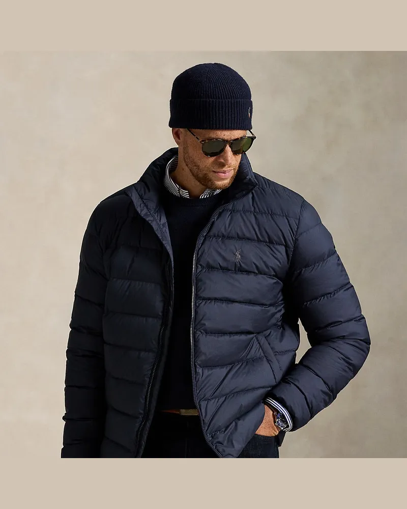 Ralph Lauren Große Größen - Die verstaubare Daunenjacke Colden Blue