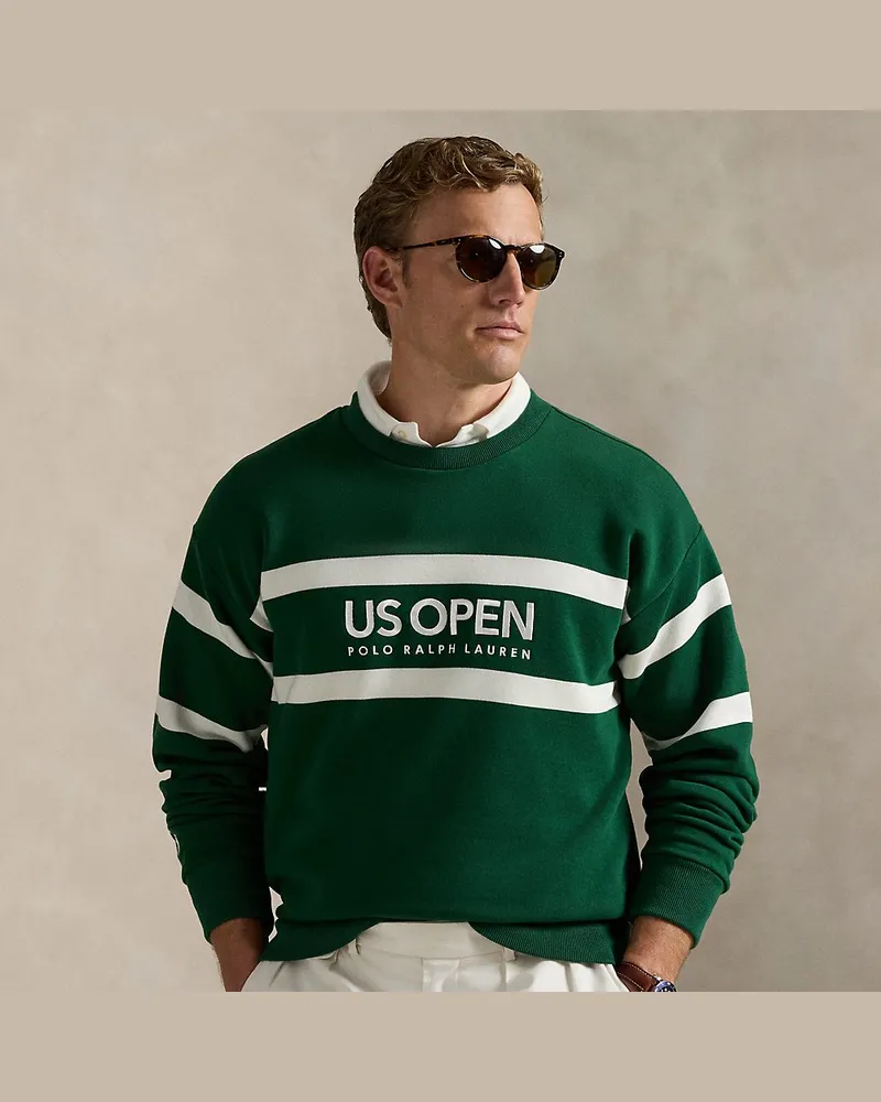 Ralph Lauren Vintage-Fit Fleece-Sweatshirt US Open Green