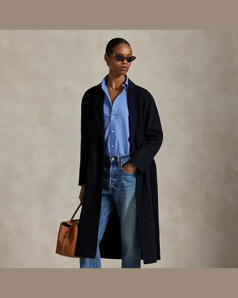 Ralph Lauren Beidseitiger Wollmantel Blue