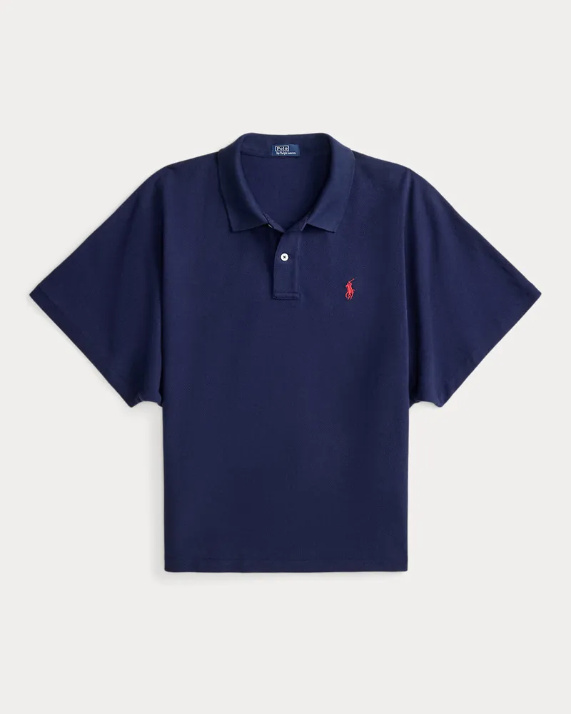 Ralph Lauren Piqué-Poloshirt mit Fledermausärmeln Blue