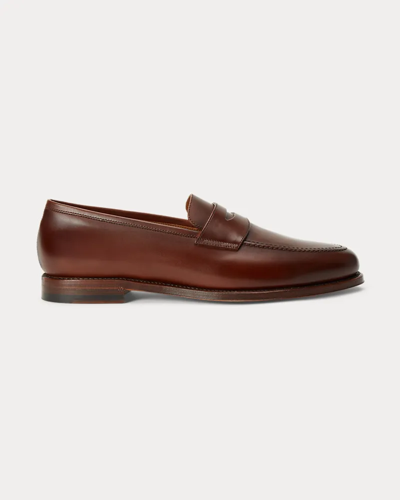 Ralph Lauren Pennyloafer Maestra aus Kalbsleder Brown