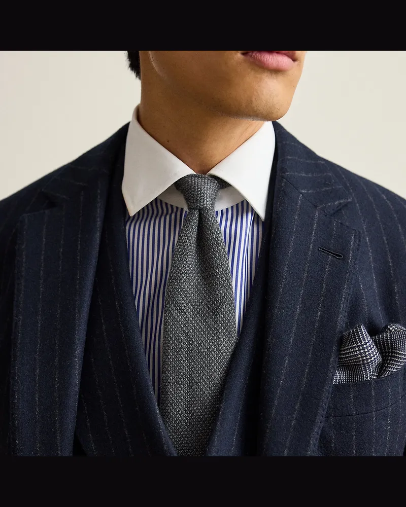 Ralph Lauren Krawatte aus Wolle, Seide und Kaschmir Grey