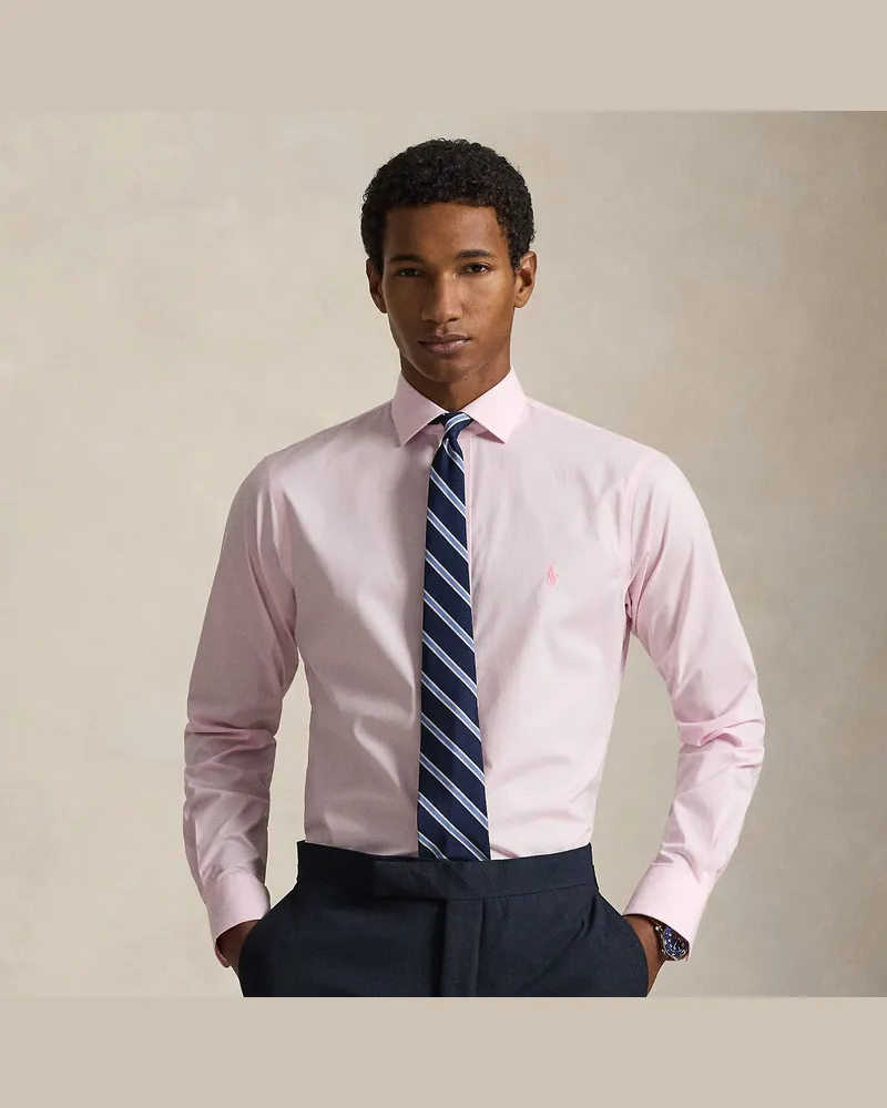 Ralph Lauren Custom-Fit Hemd aus Popeline Pink