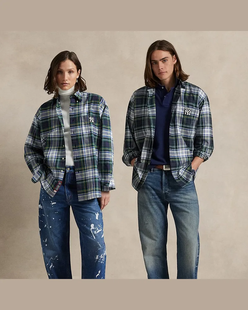 Ralph Lauren Big-Fit Shirt Polo  Ralph Lauren Lauren Yankees Multi